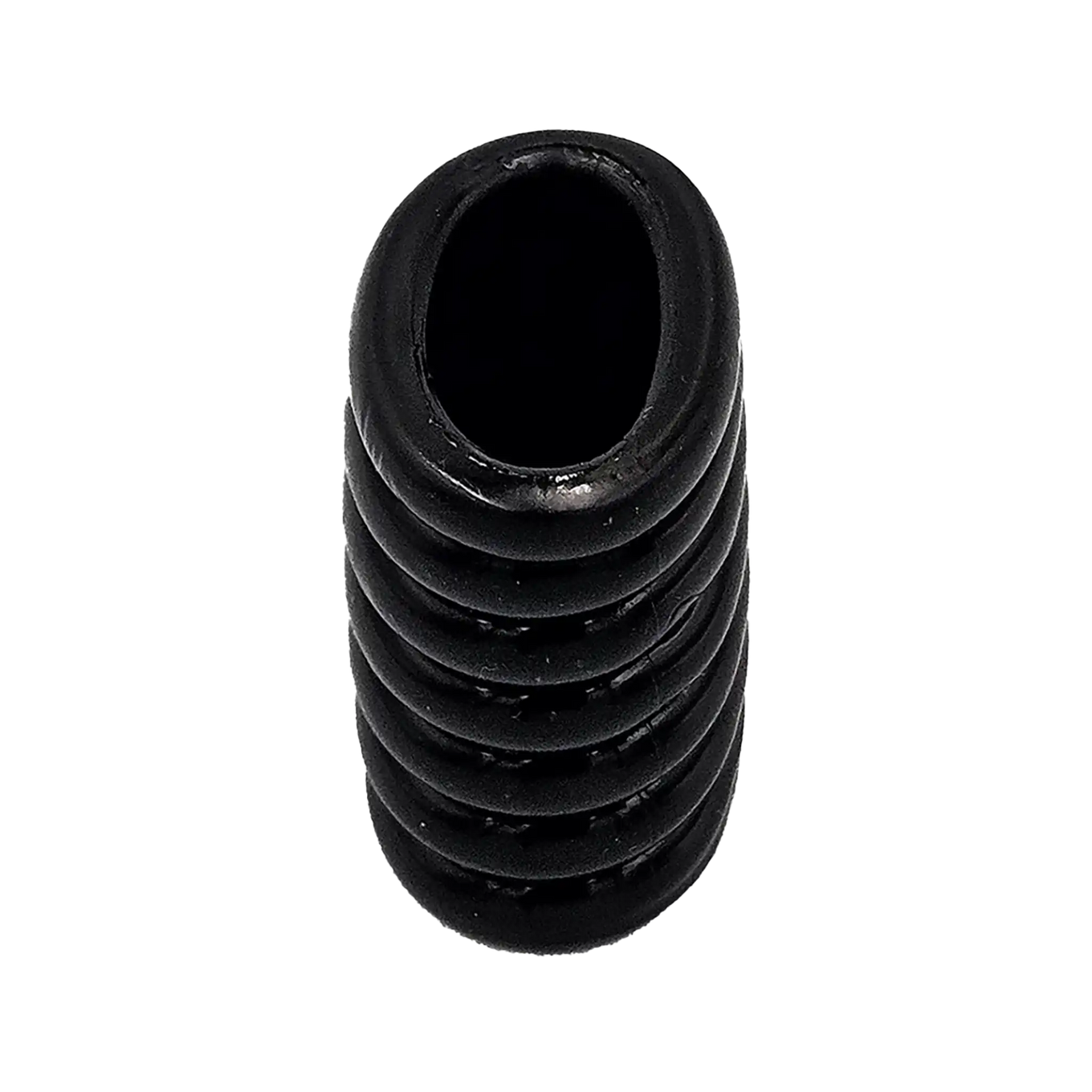 Long Silicone Cock Ring Black