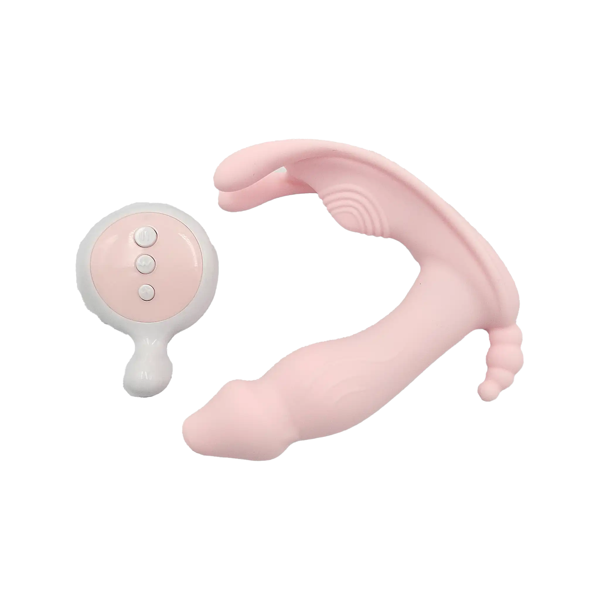 Remote Control Vibrating Rabbit Dildo Pink