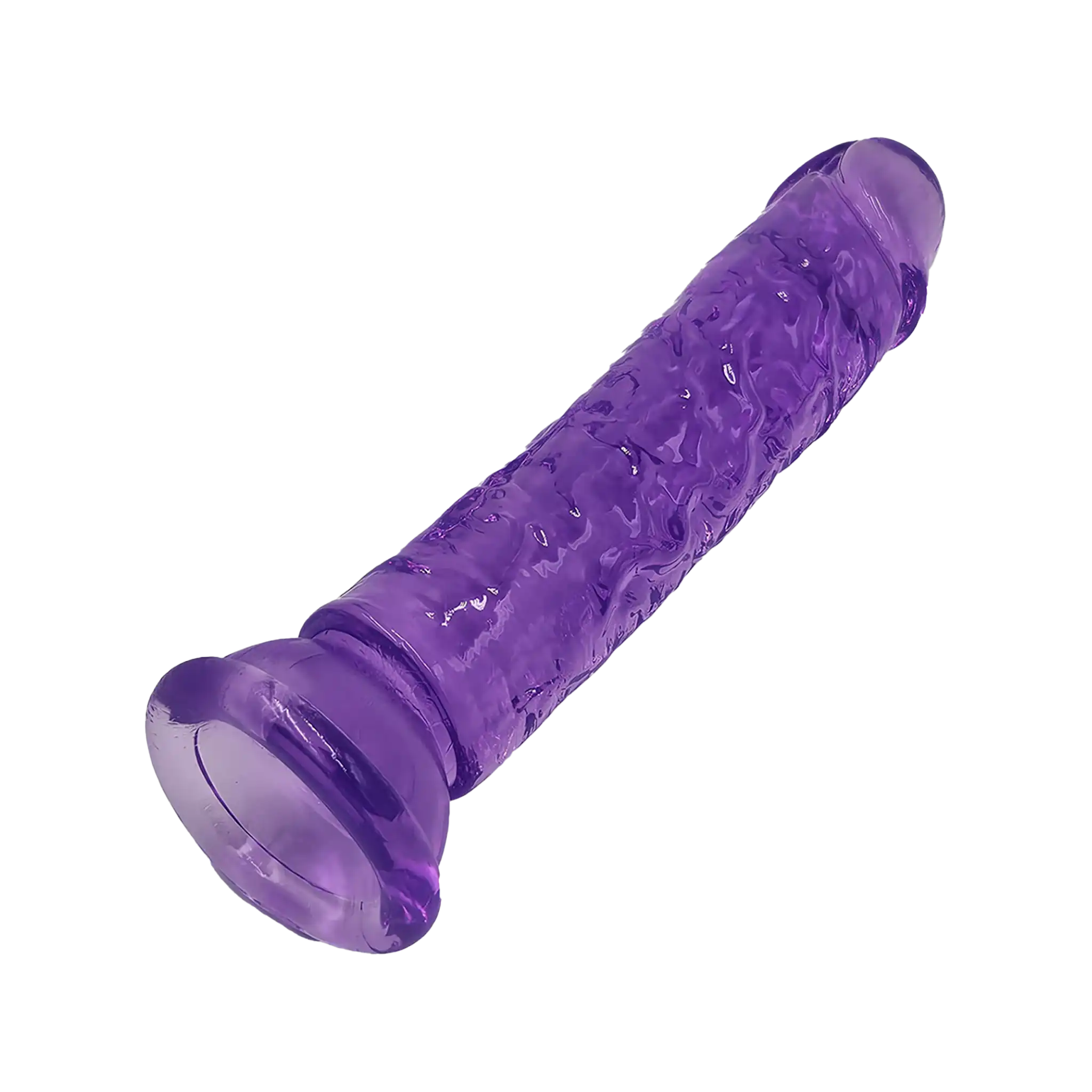 Transparent Dildo With Suction Cup Purple