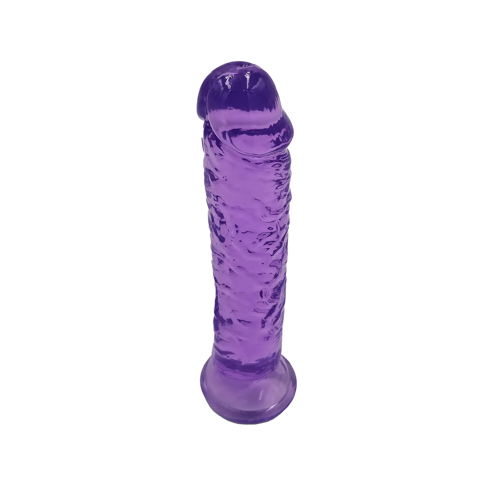 Transparent Dildo With Suction Cup Purple
