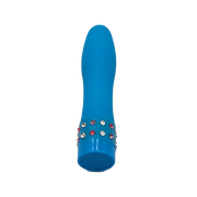 Adjustable Vibrator With Jewels Blue