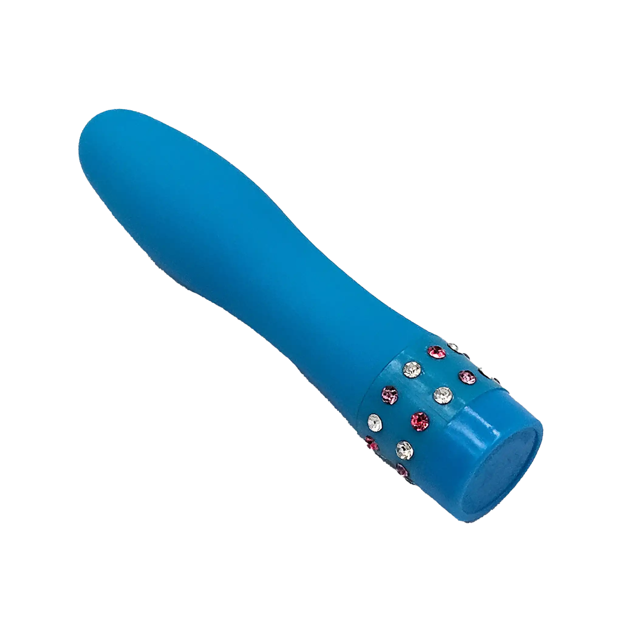 Adjustable Vibrator With Jewels Blue