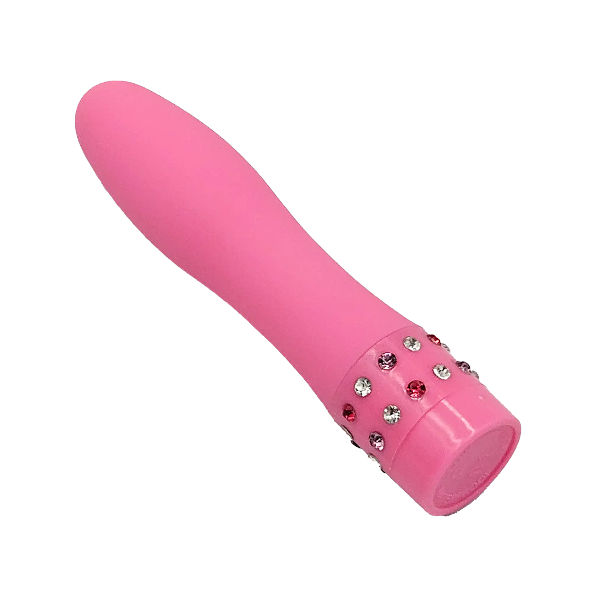 Adjustable Vibrator With Jewels Pink