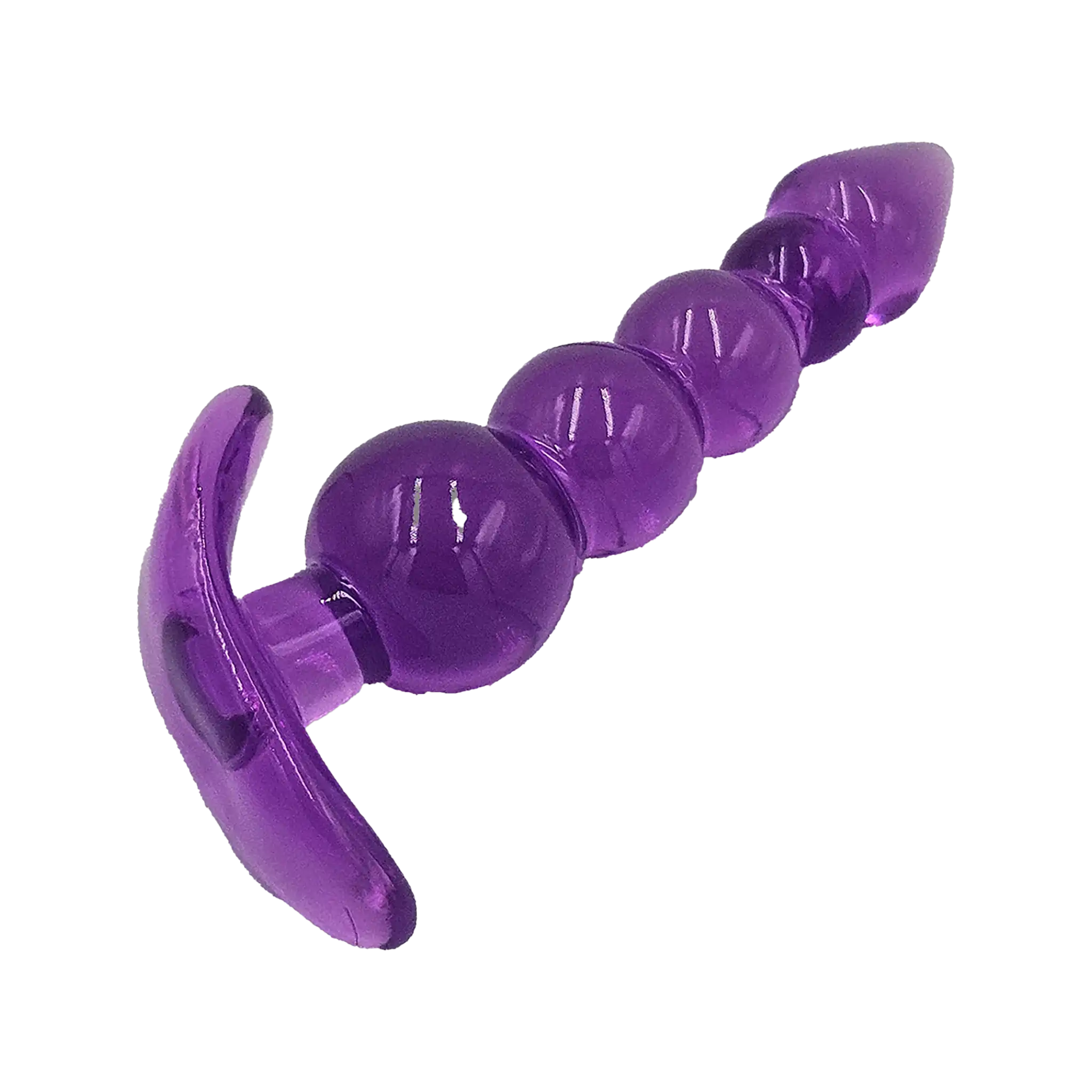 Anal Beads With Handle Purple