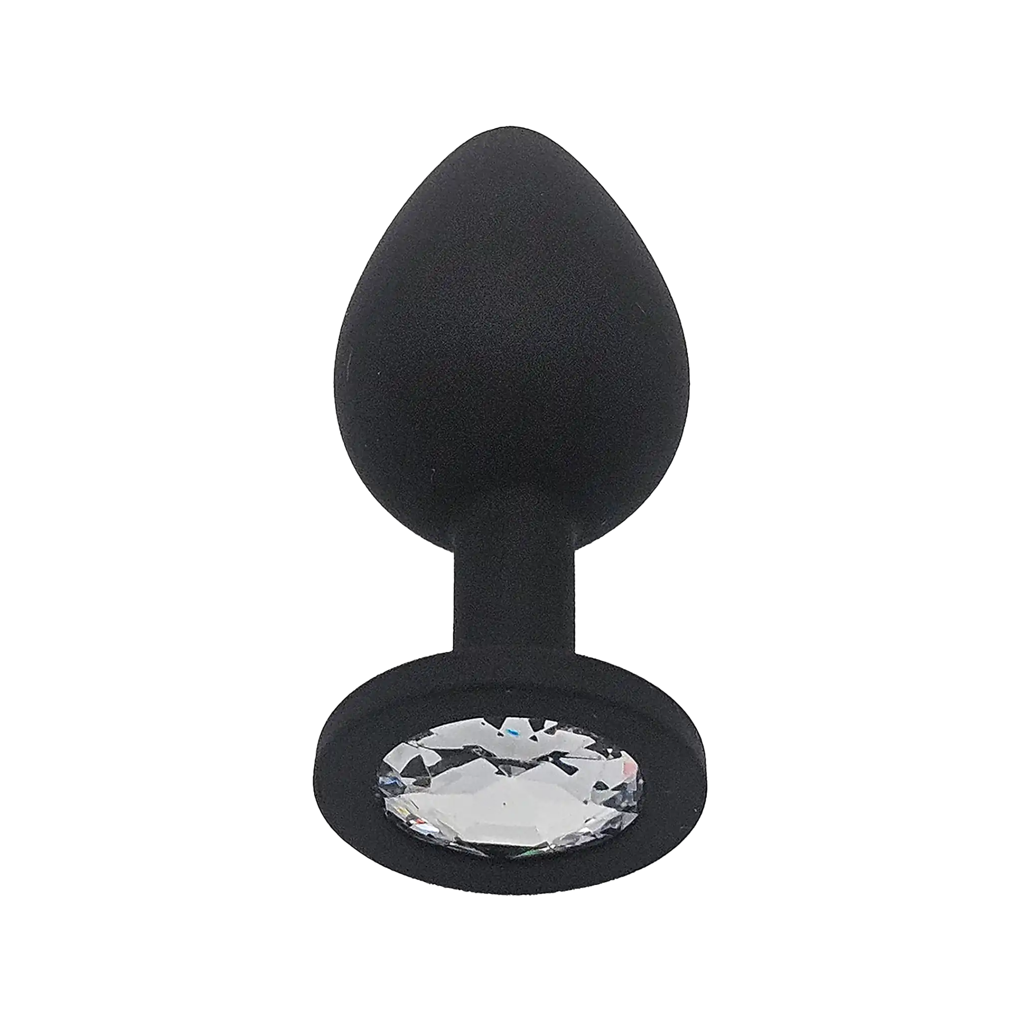 Butt Plug With Jewel Black