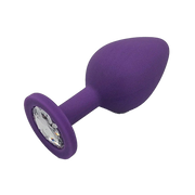 Butt Plug With Jewel Purple