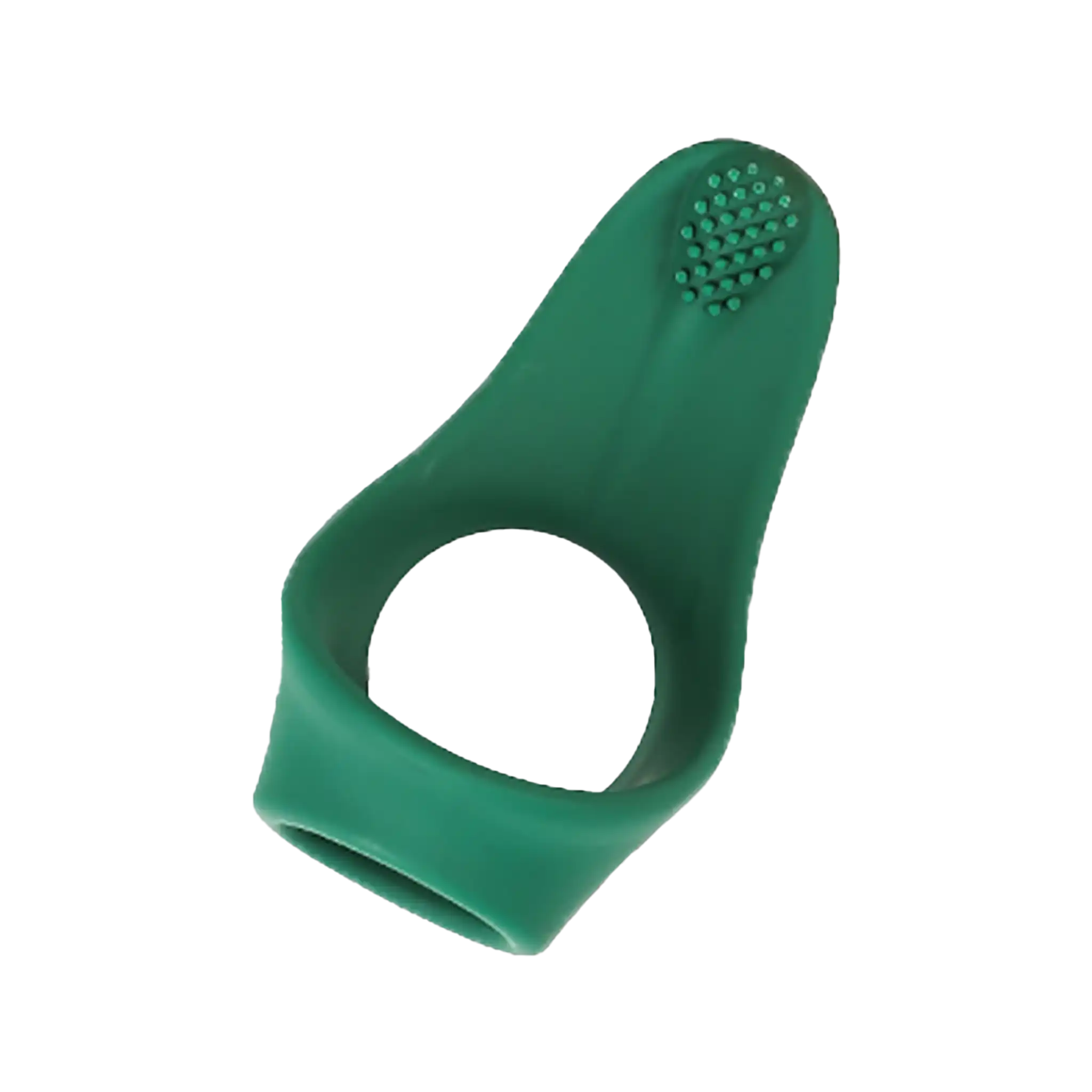 Fixed Cock Ring With Male G Spot Massager Green